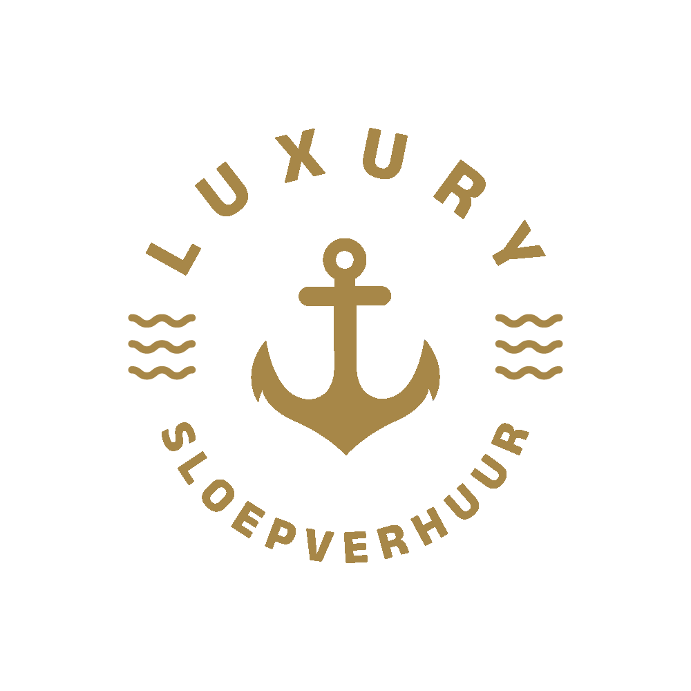 Luxurysloepverhuur logo groot goud